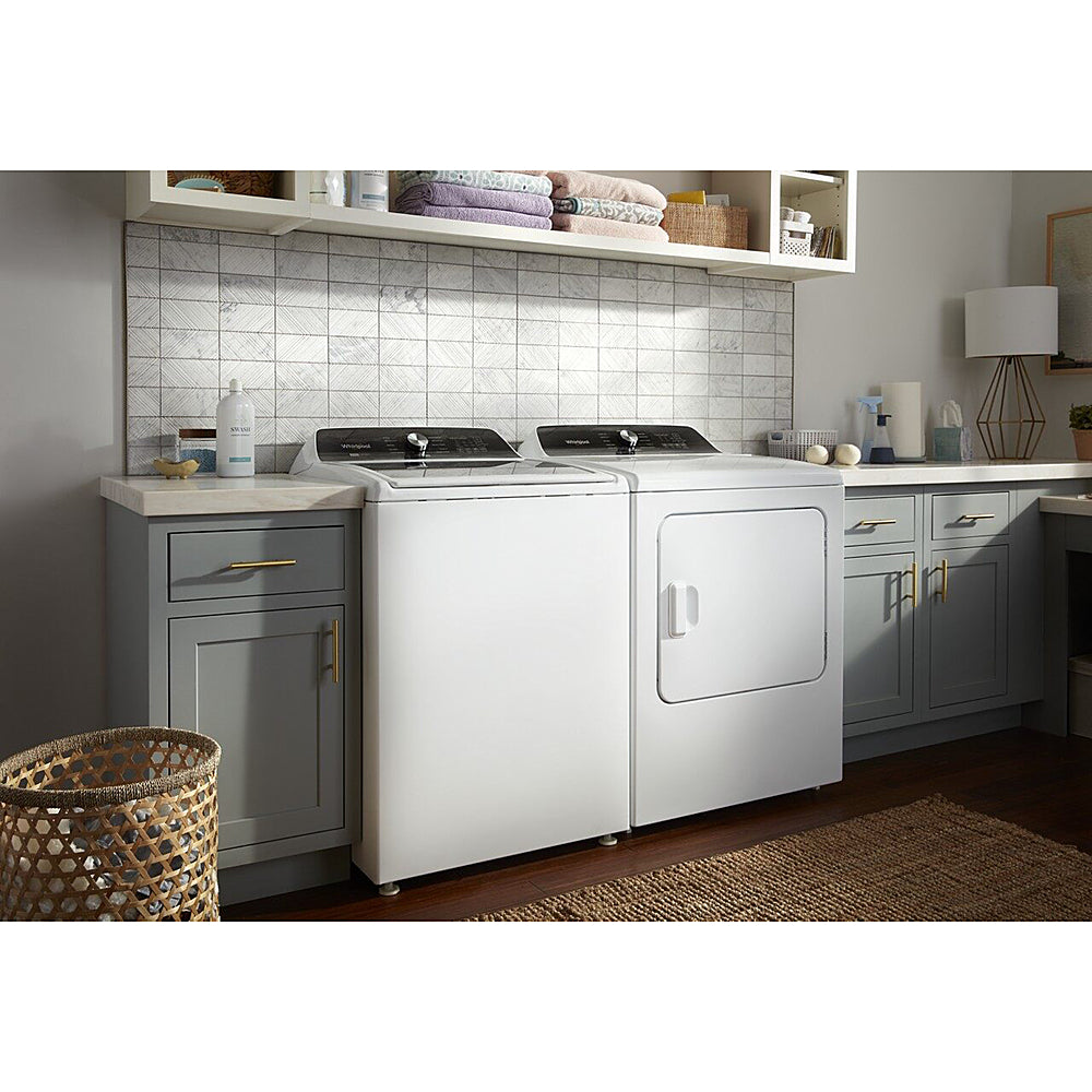 Whirlpool - 7.0 Cu. Ft. Electric Dryer with Steam and Moisture Sensing - White_4