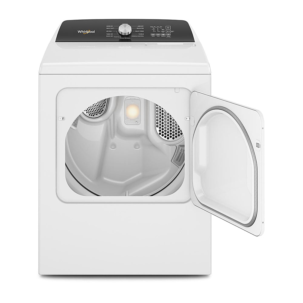 Whirlpool - 7.0 Cu. Ft. Electric Dryer with Steam and Moisture Sensing - White_9