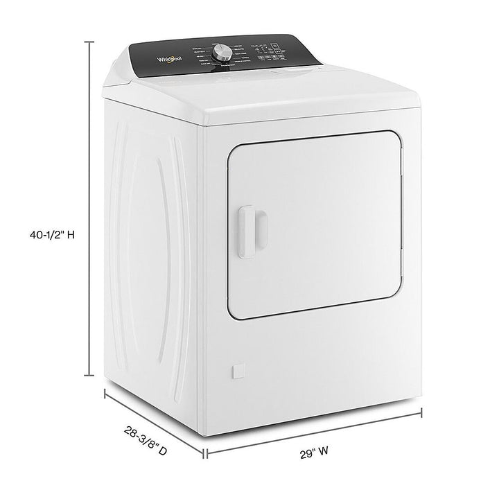 Whirlpool - 7.0 Cu. Ft. Gas Dryer with Steam and Moisture Sensing - White_10