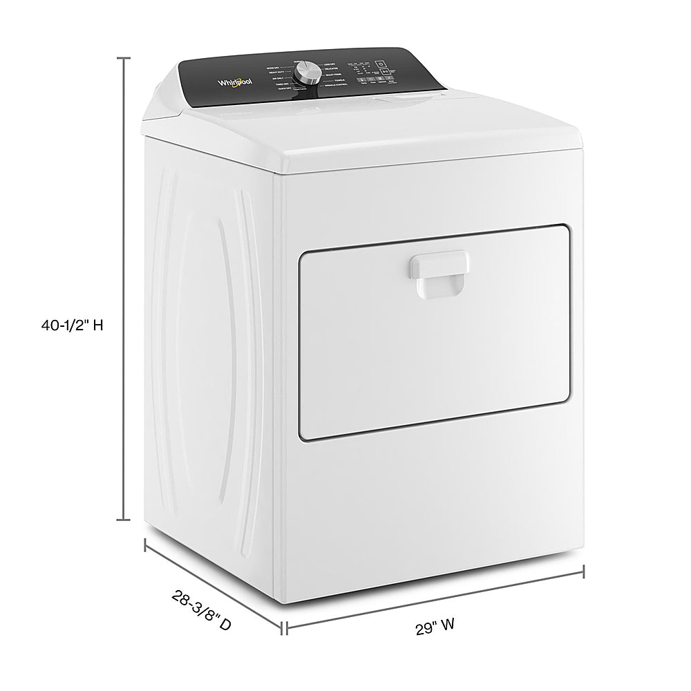Whirlpool - 7 Cu. Ft. Electric Dryer with Moisture Sensing - White_15