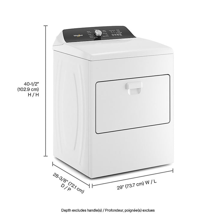 Whirlpool - 7.0 Cu. Ft. Gas Dryer with Moisture Sensing - White_1