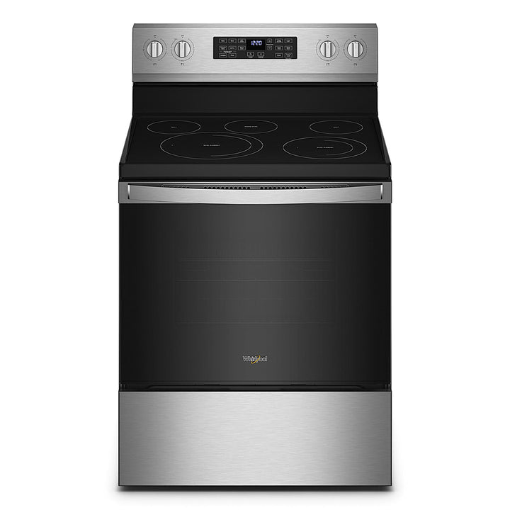Whirlpool - 5.3 Cu. Ft. Freestanding Electric Convection Range with Air Fry - Stainless Steel_0