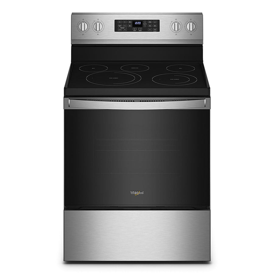 Whirlpool - 5.3 Cu. Ft. Freestanding Electric Convection Range with Air Fry - Stainless Steel_0
