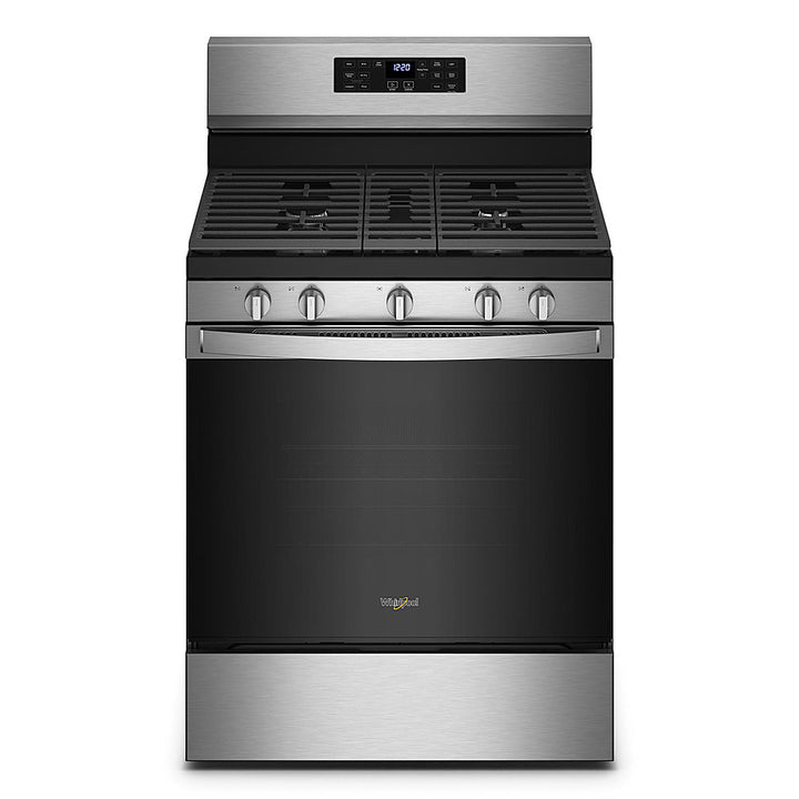 Whirlpool - 5.0 Cu. Ft. Gas Burner Range with Air Fry for Frozen Foods - Stainless Steel_0