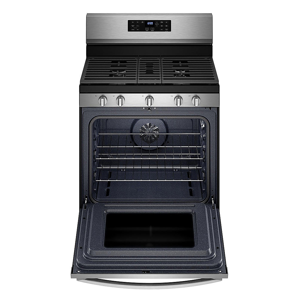 Whirlpool - 5.0 Cu. Ft. Gas Burner Range with Air Fry for Frozen Foods - Stainless Steel_1