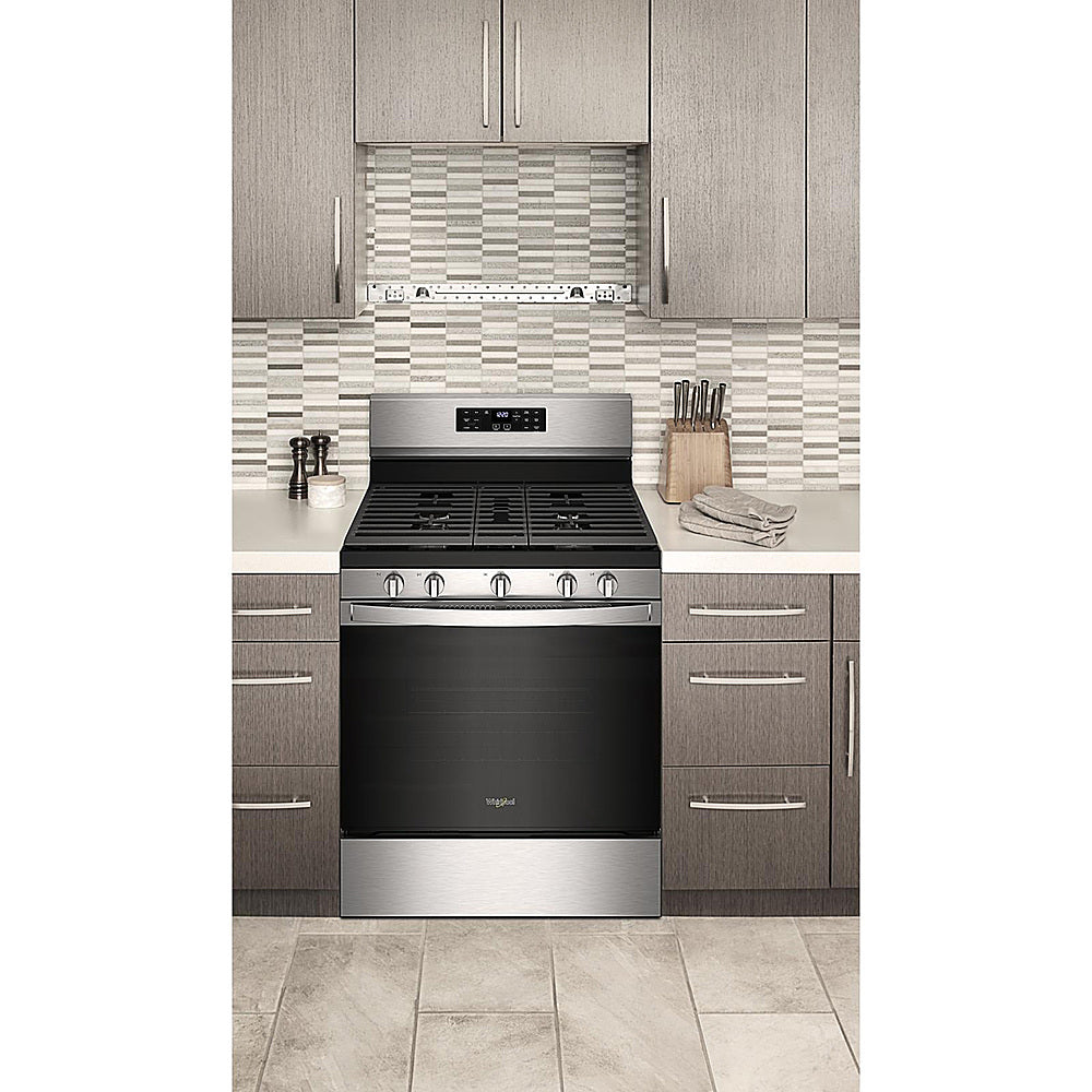 Whirlpool - 5.0 Cu. Ft. Gas Burner Range with Air Fry for Frozen Foods - Stainless Steel_14