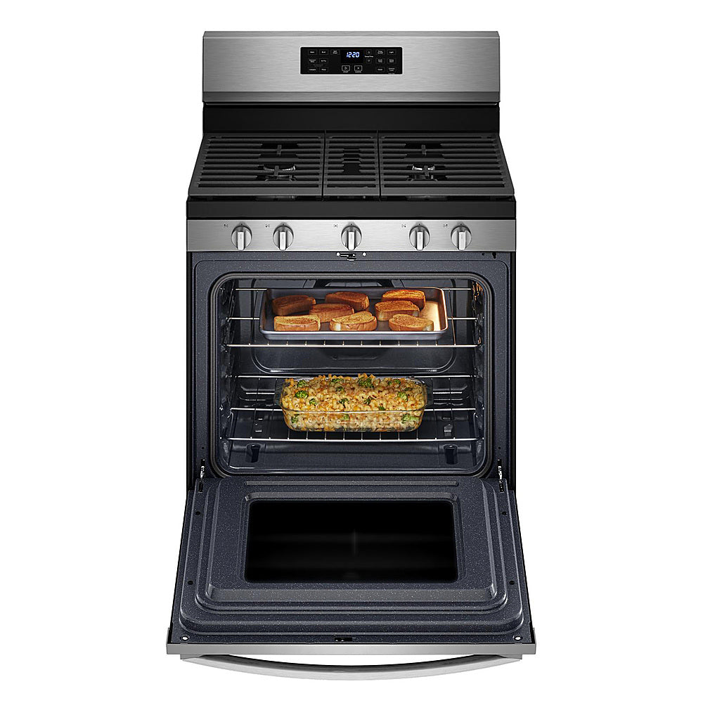 Whirlpool - 5.0 Cu. Ft. Gas Burner Range with Air Fry for Frozen Foods - Stainless Steel_9
