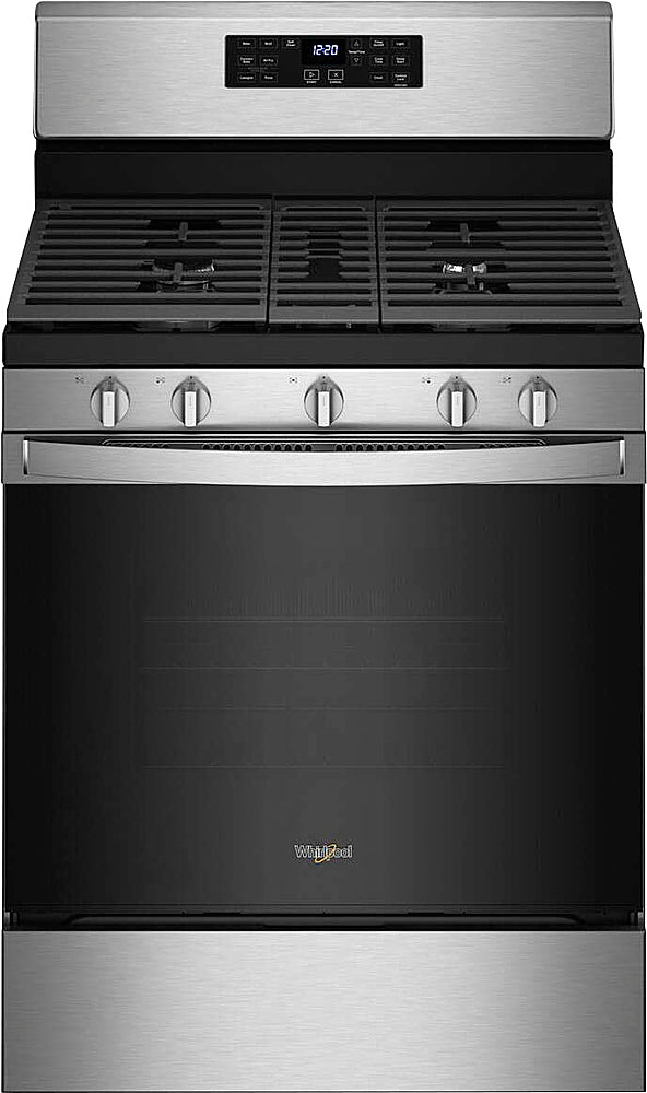 Whirlpool - 5.0 Cu. Ft. Gas Range with Air Fry for Frozen Foods - Stainless Steel_0
