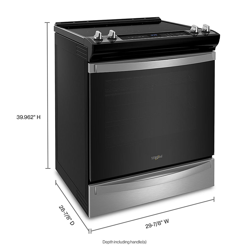 Whirlpool - 6.4 Cu. Ft. Freestanding Electric True Convection Range with Air Fry for Frozen Foods - Stainless Steel_1