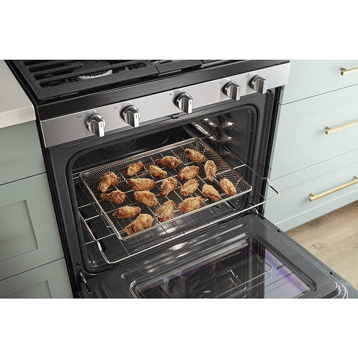 Whirlpool - 5.8 Cu. Ft. Freestanding Gas True Convection Range with Air Fry for Frozen Foods - Stainless Steel_6