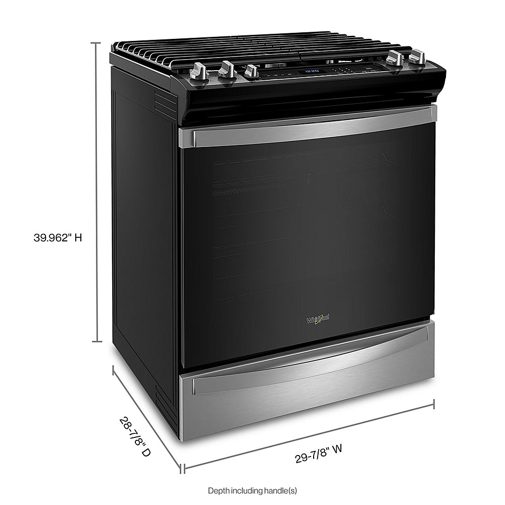 Whirlpool - 5.8 Cu. Ft. Freestanding Gas True Convection Range with Air Fry for Frozen Foods - Stainless Steel_1