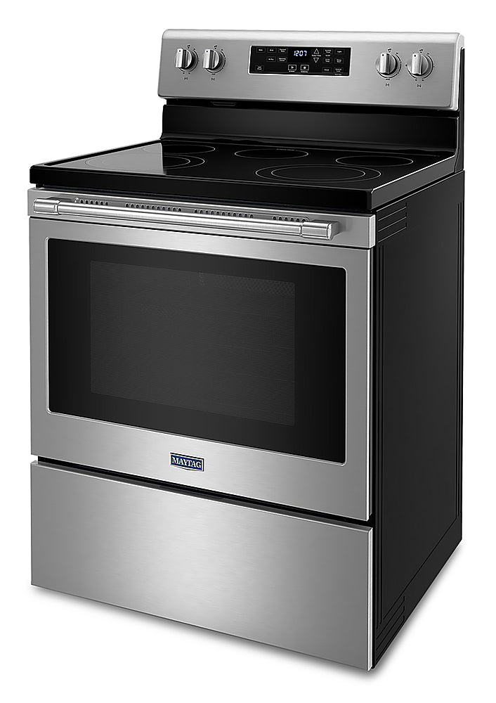 Maytag - 5.3 Cu. Ft. Electric Range with Air Fry - Stainless Steel_4