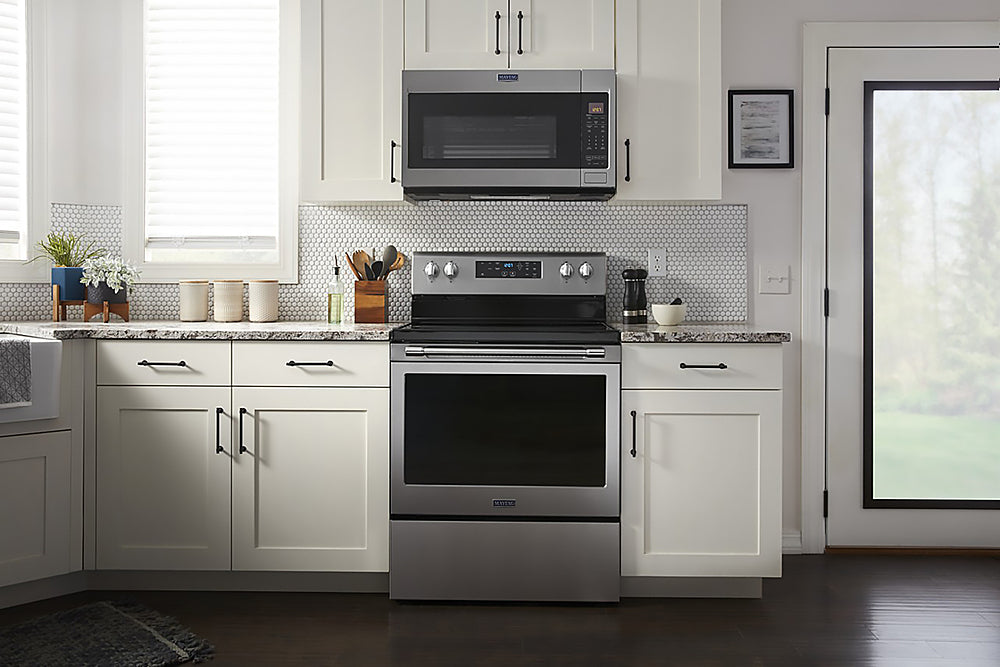 Maytag - 5.3 Cu. Ft. Electric Range with Air Fry - Stainless Steel_14