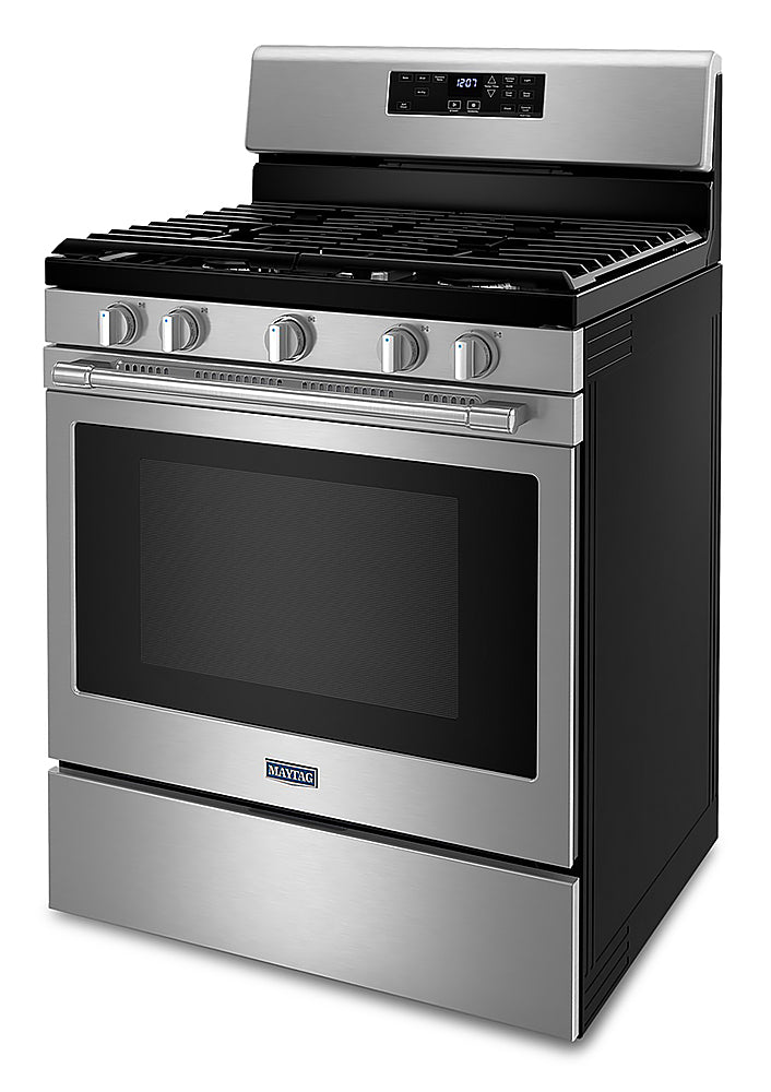 Maytag - 5.0 Cu. Ft. Gas Range with Air Fry for Frozen Food and Air Fry Basket - Stainless Steel_2
