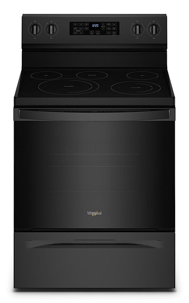 Whirlpool - 5.3 Cu. Ft. Freestanding Electric Convection Range with Air Fry - Black_0