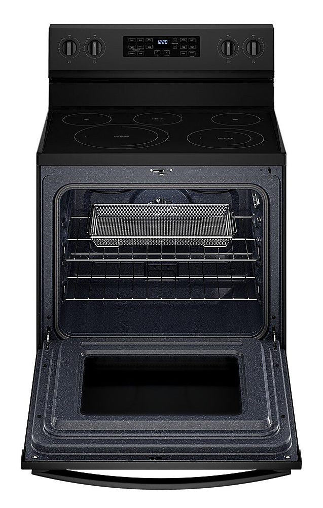 Whirlpool - 5.3 Cu. Ft. Freestanding Electric Convection Range with Air Fry - Black_1