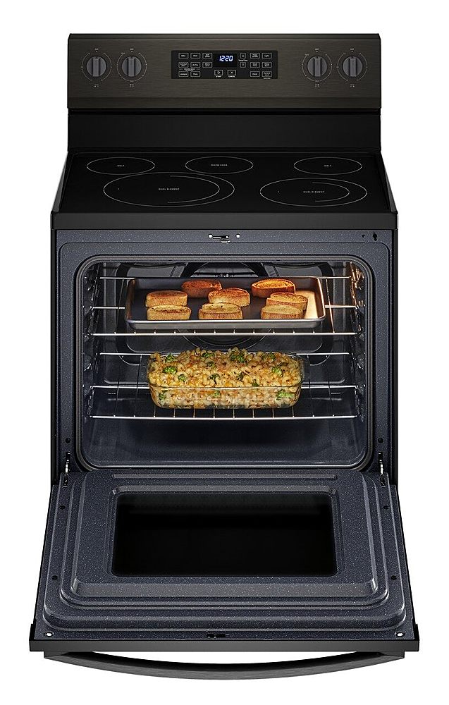 Whirlpool - 5.3 Cu. Ft. Freestanding Electric Convection Range with Air Fry - Black Stainless Steel_11
