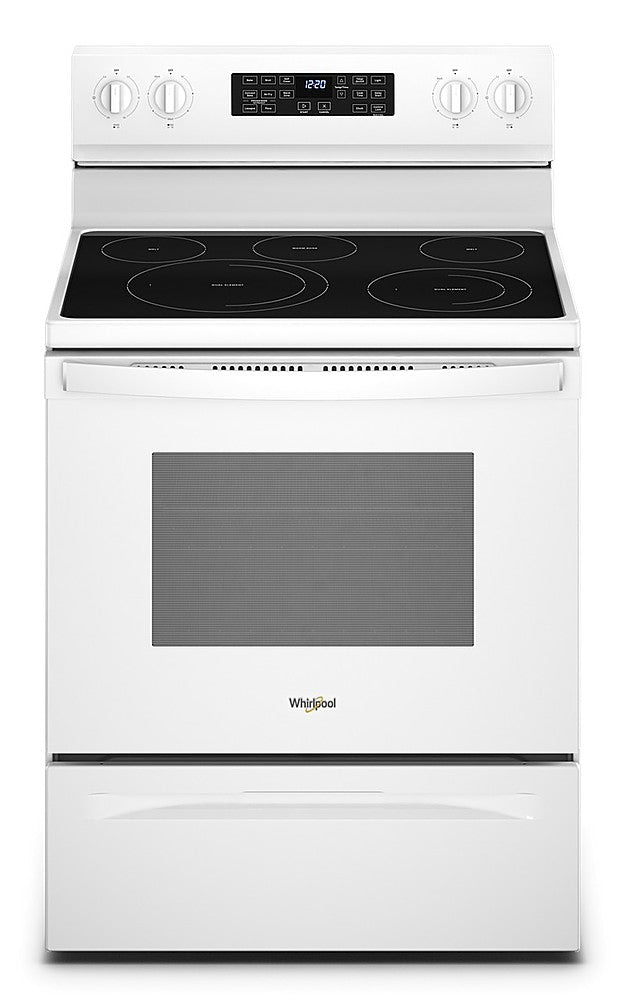 Whirlpool - 5.3 Cu. Ft. Freestanding Electric Convection Range with Air Fry - White_0