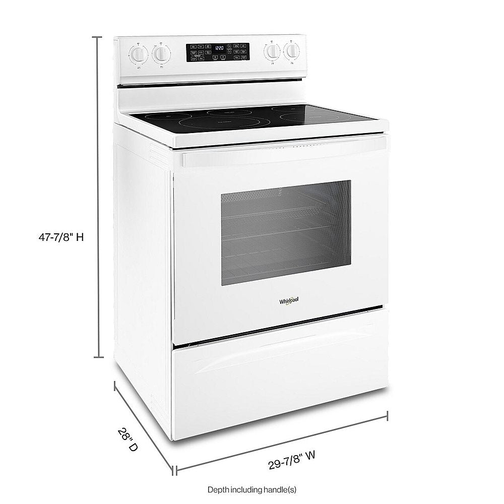 Whirlpool - 5.3 Cu. Ft. Freestanding Electric Convection Range with Air Fry - White_2