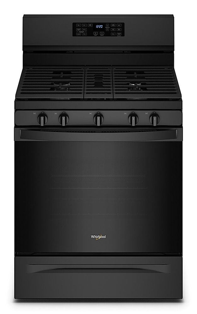 Whirlpool - 5.0 Cu. Ft. Gas Range with Air Fry for Frozen Foods - Black_0