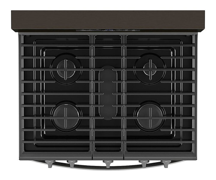 Whirlpool - 5.0 Cu. Ft. Gas Burner Range with Air Fry for Frozen Foods - Black Stainless Steel_4