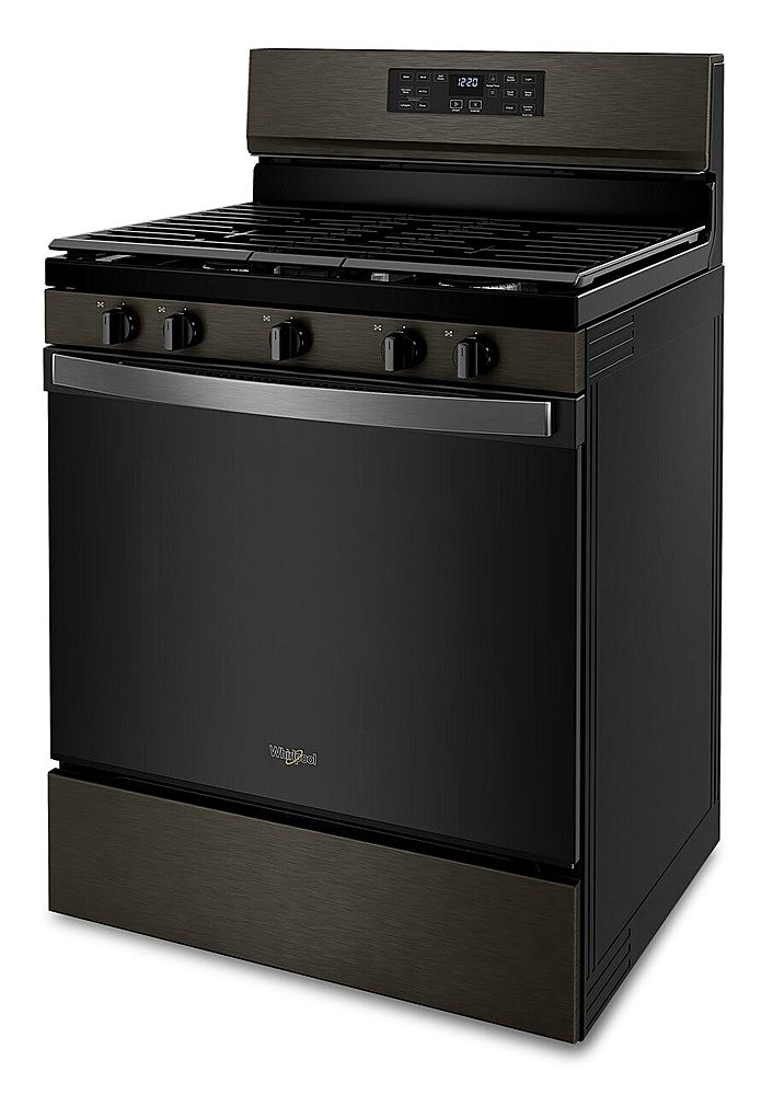 Whirlpool - 5.0 Cu. Ft. Gas Burner Range with Air Fry for Frozen Foods - Black Stainless Steel_5