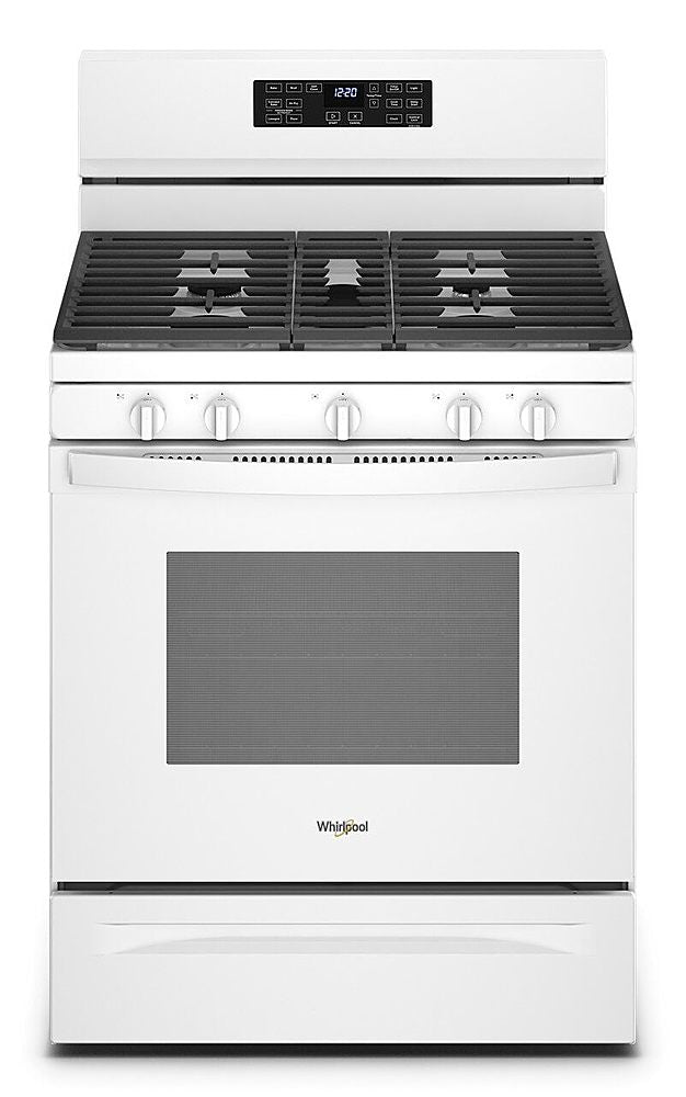 Whirlpool - 5.0 Cu. Ft. Gas Burner Range with Air Fry for Frozen Foods - White_0