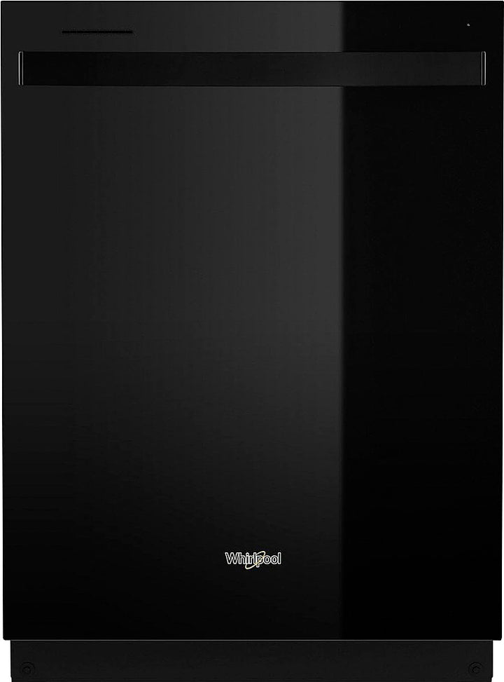 Whirlpool - 24" Top Control Built-In Dishwasher with Stainless Steel Tub, Large Capacity with Tall Top Rack, 50 dBA - Black_0
