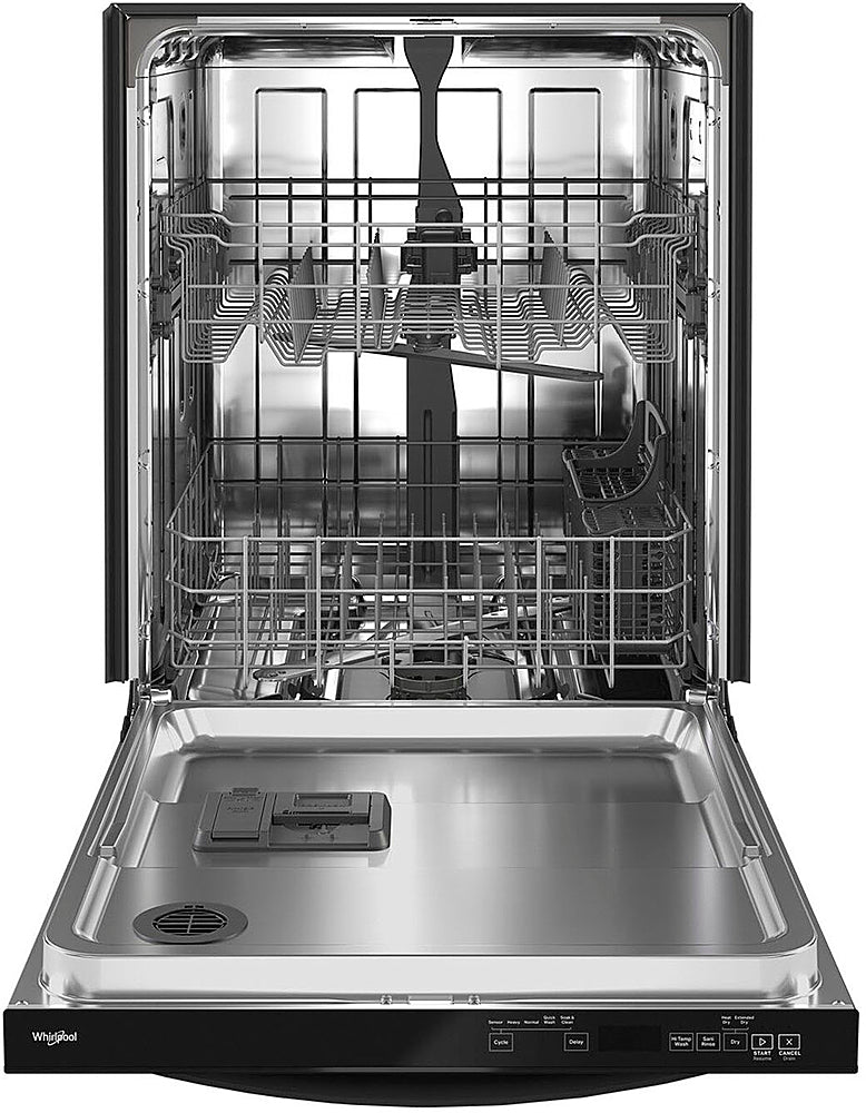 Whirlpool - 24" Top Control Built-In Dishwasher with Stainless Steel Tub, Large Capacity with Tall Top Rack, 50 dBA - Black_2