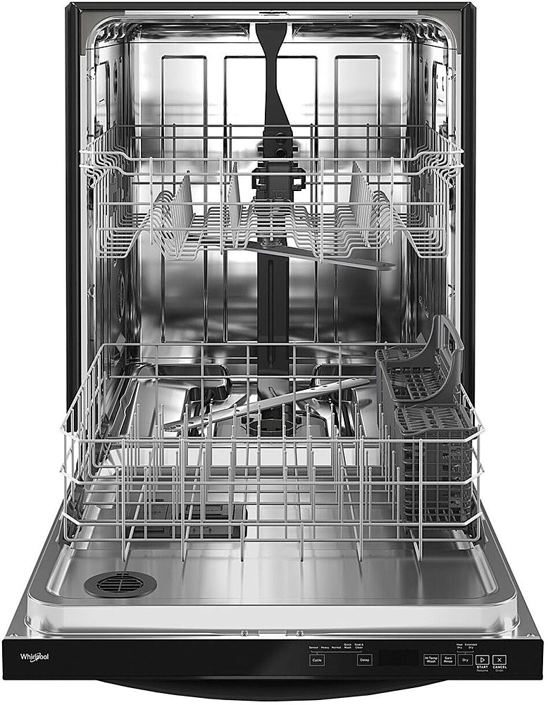 Whirlpool - 24" Top Control Built-In Dishwasher with Stainless Steel Tub, Large Capacity with Tall Top Rack, 50 dBA - Black_3