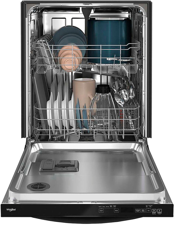 Whirlpool - 24" Top Control Built-In Dishwasher with Stainless Steel Tub, Large Capacity with Tall Top Rack, 50 dBA - Black_5