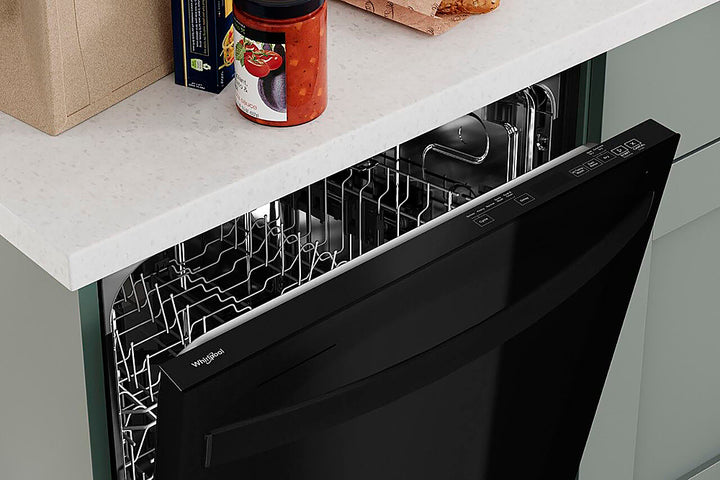 Whirlpool - 24" Top Control Built-In Dishwasher with Stainless Steel Tub, Large Capacity with Tall Top Rack, 50 dBA - Black_7
