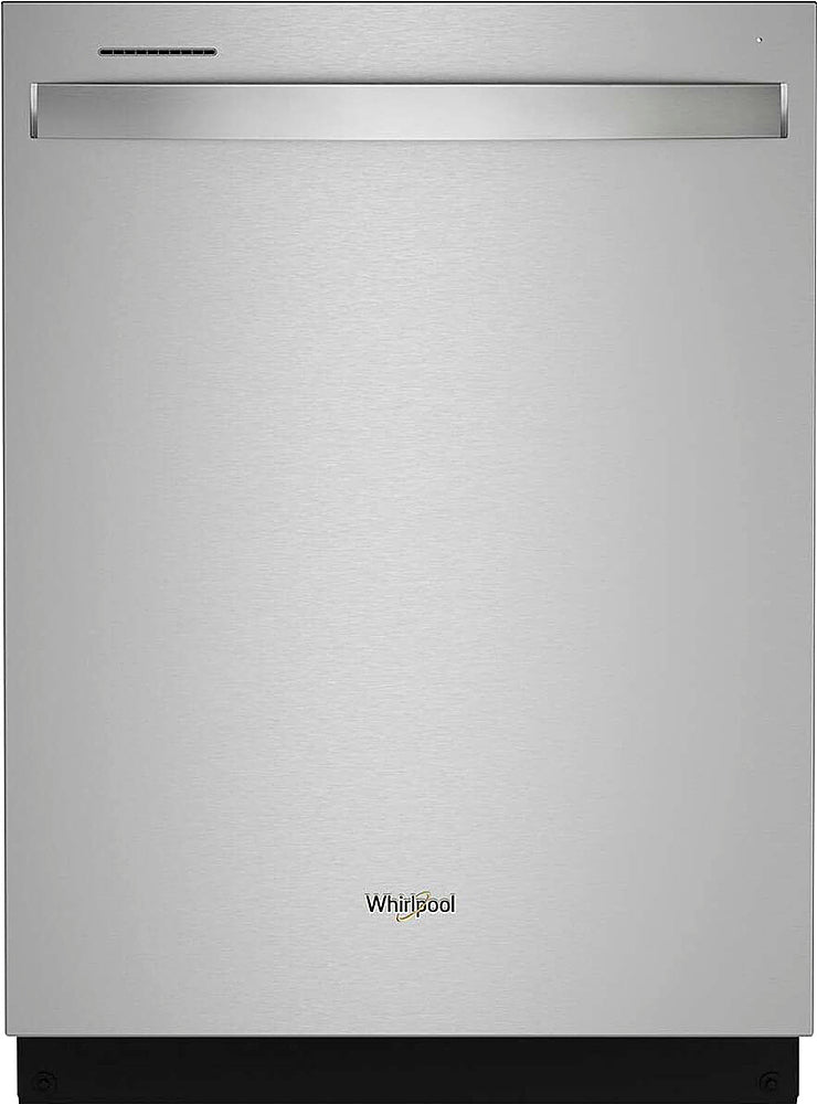 Whirlpool - 24" Top Control Built-In Dishwasher with Stainless Steel Tub, Large Capacity with Tall Top Rack, 50 dBA - Stainless Steel_0