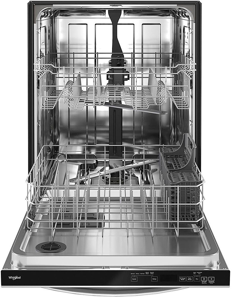 Whirlpool - 24" Top Control Built-In Dishwasher with Stainless Steel Tub, Large Capacity with Tall Top Rack, 50 dBA - Stainless Steel_3