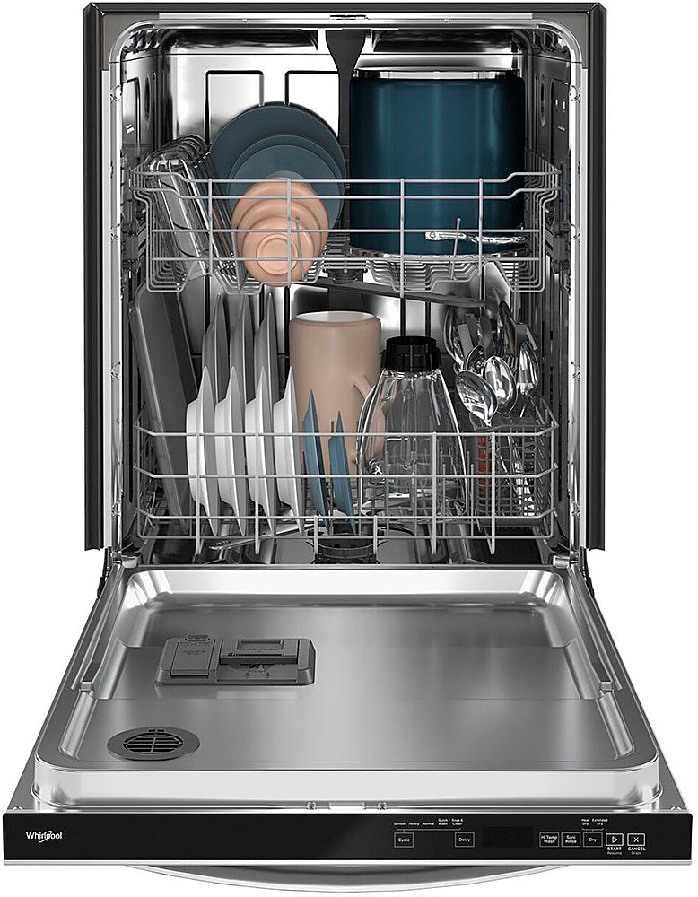 Whirlpool - 24" Top Control Built-In Dishwasher with Stainless Steel Tub, Large Capacity with Tall Top Rack, 50 dBA - Stainless Steel_4