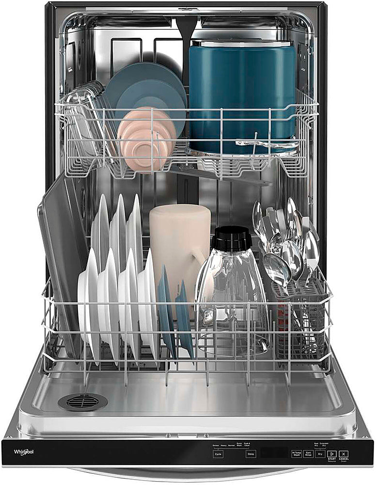 Whirlpool - 24" Top Control Built-In Dishwasher with Stainless Steel Tub, Large Capacity with Tall Top Rack, 50 dBA - Stainless Steel_5