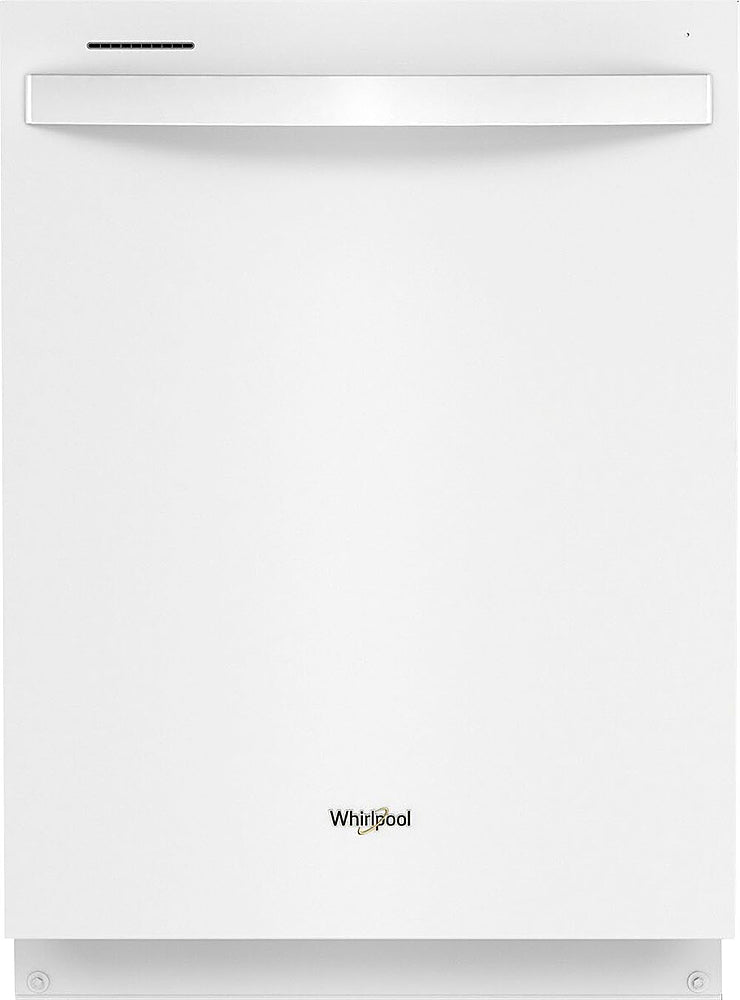 Whirlpool - 24" Top Control Built-In Dishwasher with Stainless Steel Tub, Large Capacity with Tall Top Rack, 50 dBA - White_0