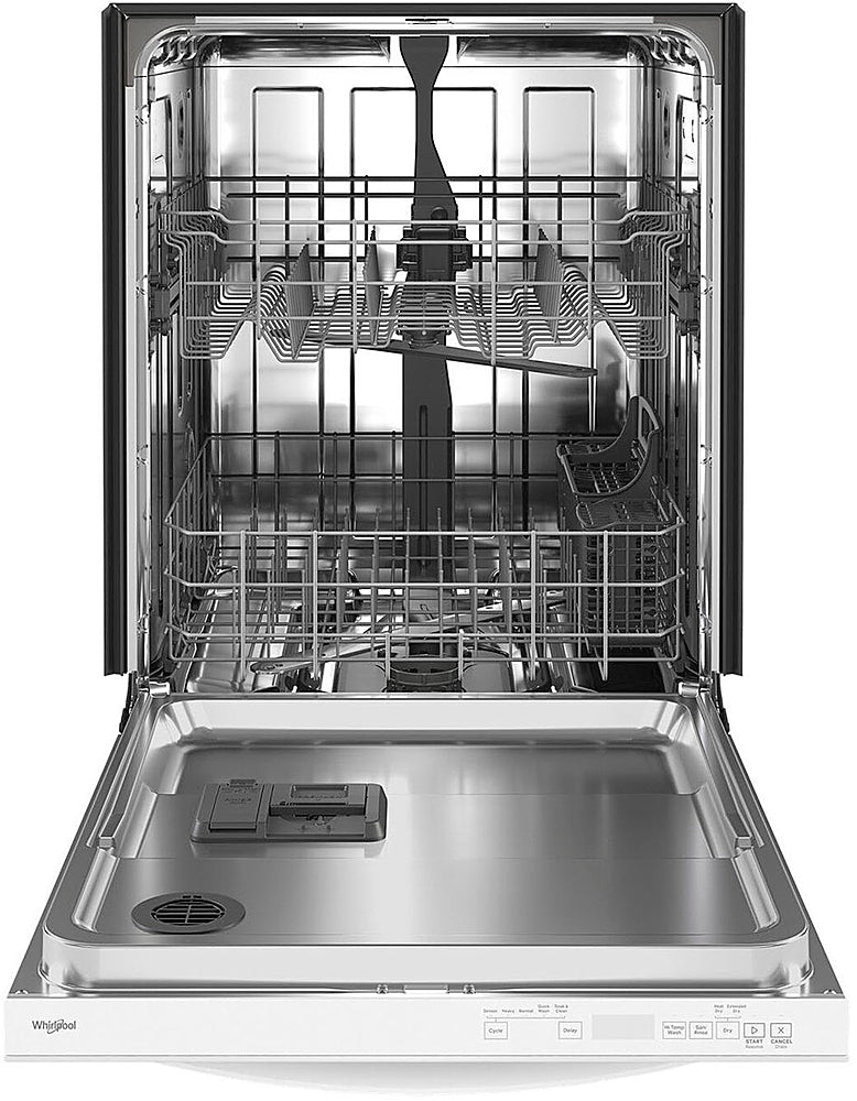 Whirlpool - 24" Top Control Built-In Dishwasher with Stainless Steel Tub, Large Capacity with Tall Top Rack, 50 dBA - White_2