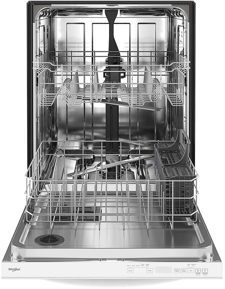 Whirlpool - 24" Top Control Built-In Dishwasher with Stainless Steel Tub, Large Capacity with Tall Top Rack, 50 dBA - White_3