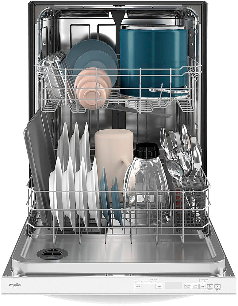 Whirlpool - 24" Top Control Built-In Dishwasher with Stainless Steel Tub, Large Capacity with Tall Top Rack, 50 dBA - White_4