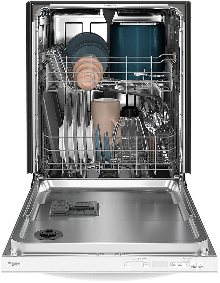 Whirlpool - 24" Top Control Built-In Dishwasher with Stainless Steel Tub, Large Capacity with Tall Top Rack, 50 dBA - White_5