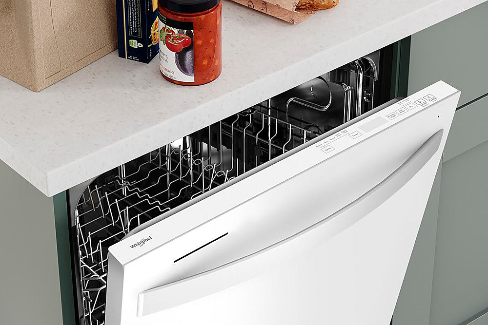 Whirlpool - 24" Top Control Built-In Dishwasher with Stainless Steel Tub, Large Capacity with Tall Top Rack, 50 dBA - White_7
