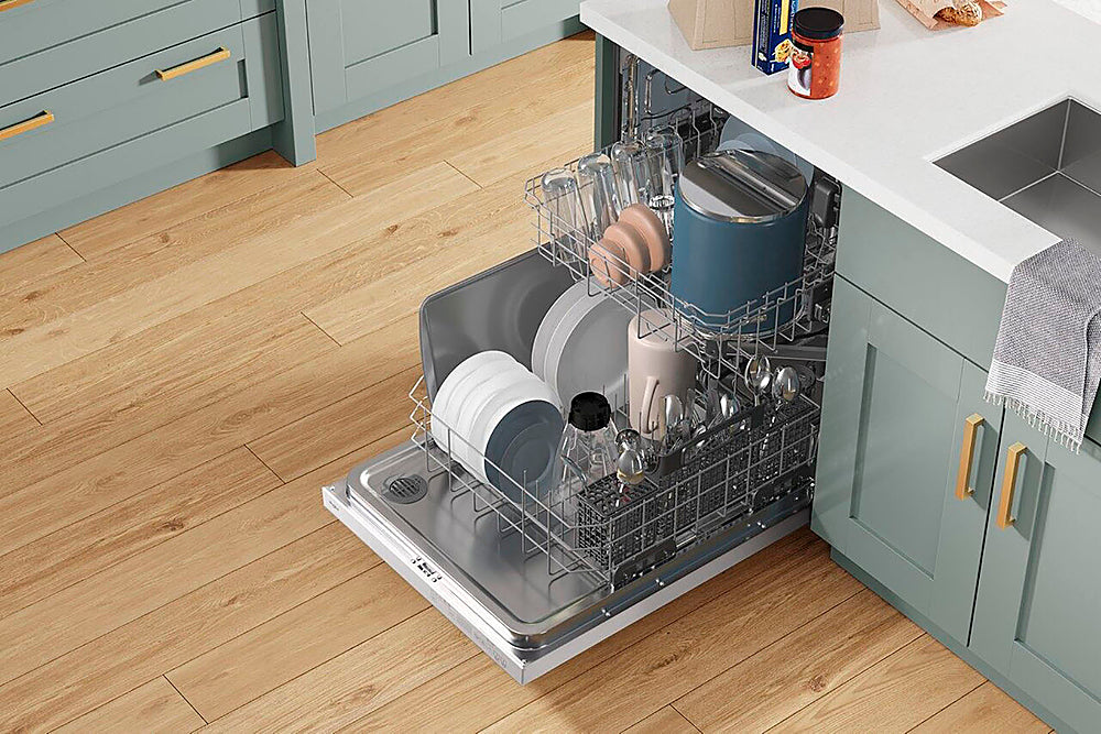 Whirlpool - 24" Top Control Built-In Dishwasher with Stainless Steel Tub, Large Capacity with Tall Top Rack, 50 dBA - White_13