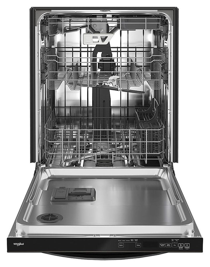Whirlpool - 24" Top Control Built-In Dishwasher with Stainless Steel Tub, Large Capacity & 3rd Rack, 47 dBA - Black Stainless Steel_0