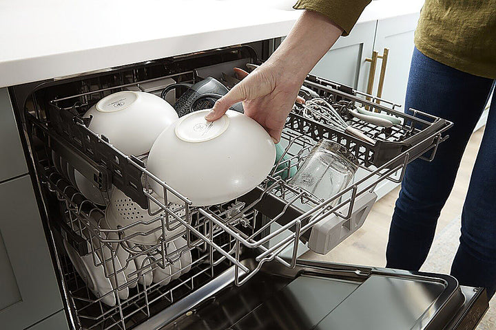 Whirlpool - 24" Top Control Built-In Dishwasher with Stainless Steel Tub, Large Capacity & 3rd Rack, 47 dBA - Black Stainless Steel_10