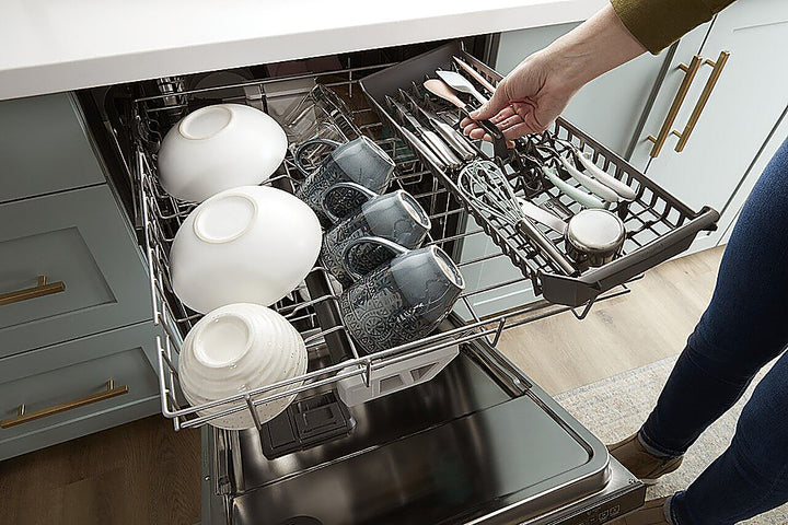 Whirlpool - 24" Top Control Built-In Dishwasher Stainless Steel Tub with 3rd Rack and 47 dBA - Stainless Steel_5