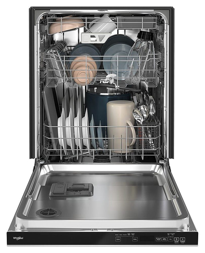 Whirlpool - 24" Top Control Built-In Dishwasher Stainless Steel Tub with 3rd Rack and 47 dBA - Stainless Steel_3