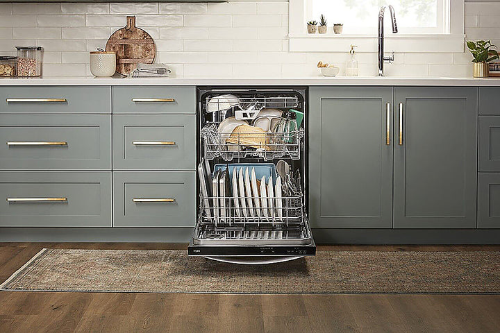 Whirlpool - 24" Top Control Built-In Dishwasher Stainless Steel Tub with 3rd Rack and 47 dBA - Stainless Steel_24