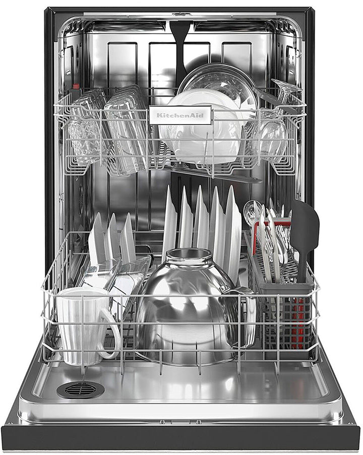 KitchenAid - 24" Front Control Built-In Dishwasher with Stainless Steel Tub, ProWash, 47 dBA - Stainless Steel_4