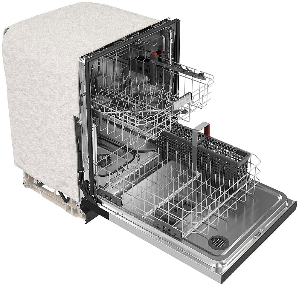 KitchenAid - 24" Front Control Built-In Dishwasher with Stainless Steel Tub, ProWash, 47 dBA - Stainless Steel_7